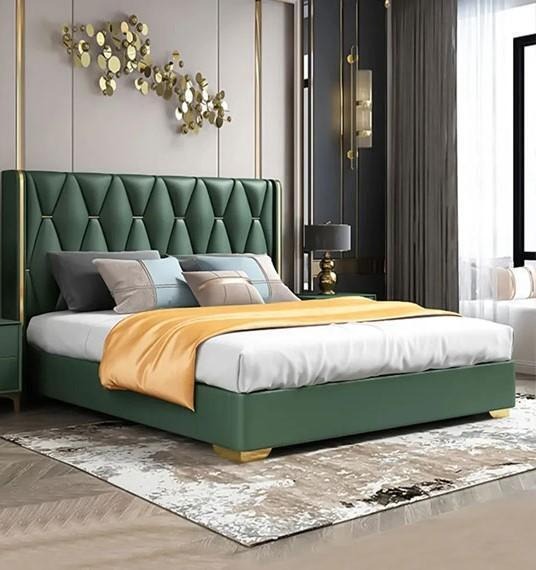 Bett Chesterfield Luxus Betten Barock Rokoko MÃ¶bel Hotel Leder Schlafzimmer Neu