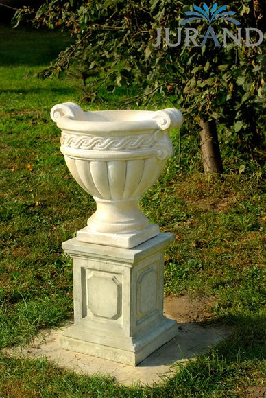 Massiver PflanzgefÃ¤Ã Blumenkasten Pflanztrog Blumentopf aus Steinguss
