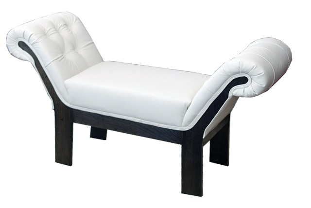 Modern Chesterfield Hocker Chaise Ottomane Relax Leder Polster FuÃhocker