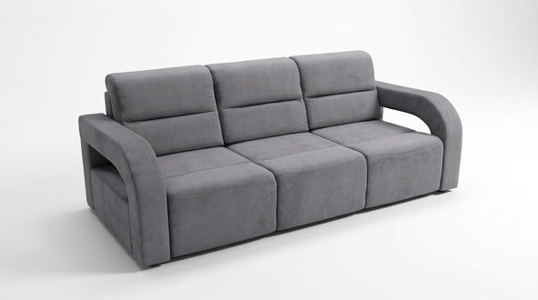 3 Sitzer 235cm Luxus Bank Sofa Couch Blau Wohnzimmer Kanzlei MÃ¶bel