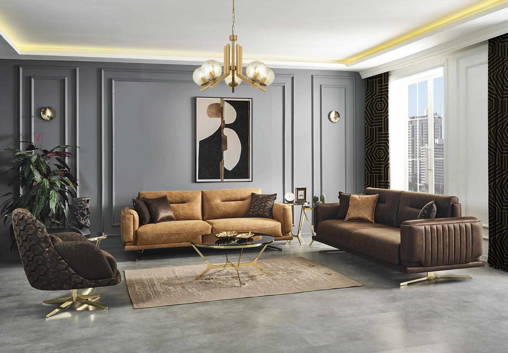 Wohnzimmer Sofagarnitur 431 Sitzer Sofa Couch Polster Garnitur Sofas