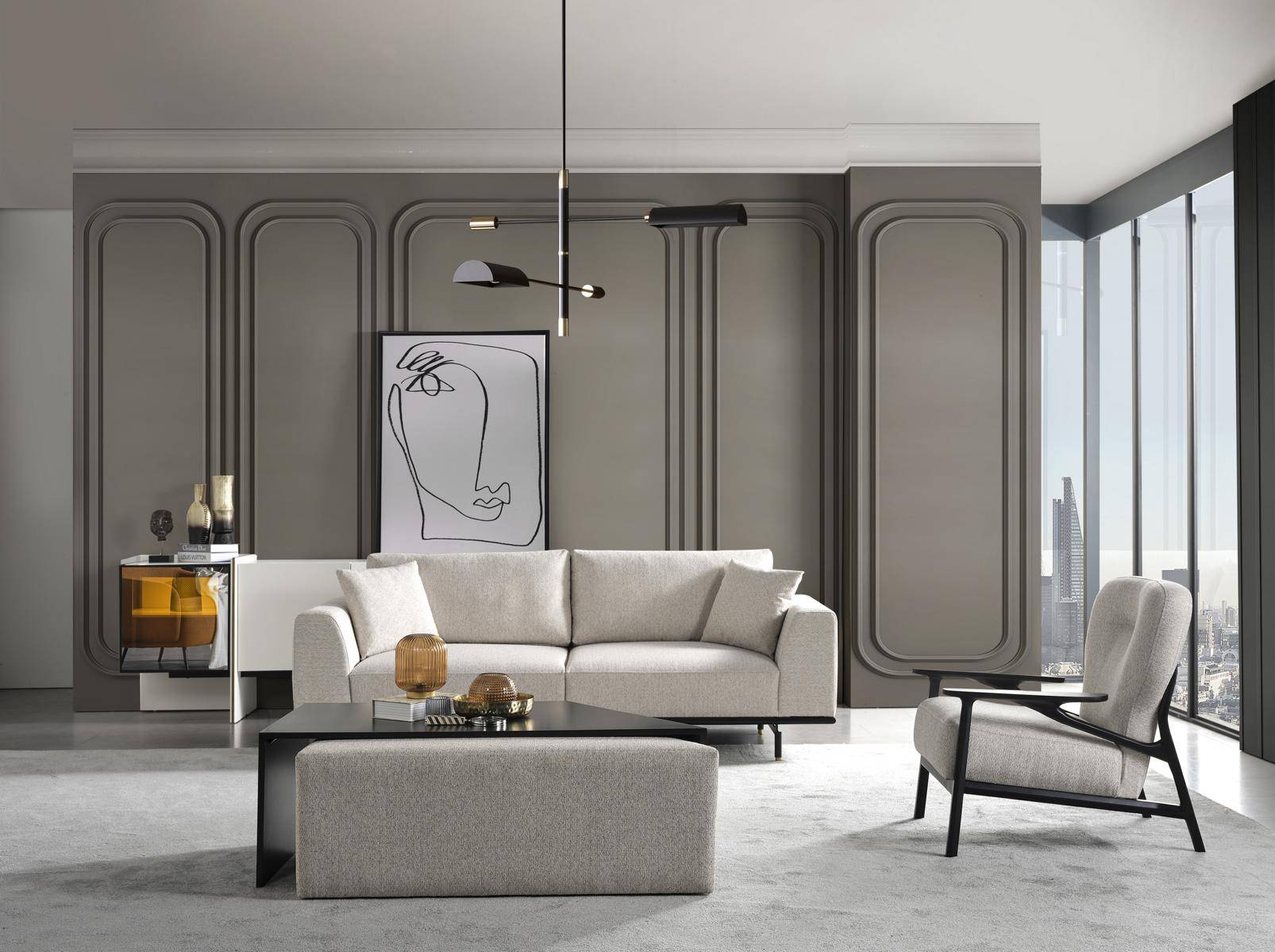 Sofagarnitur 31 Sitzer Sitz Couchtisch Wohnzimmer Gruppe MÃ¶bel 3 tlg