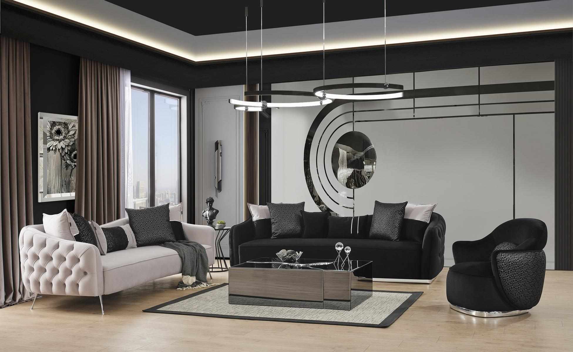 Sofagarnitur 431 Sitzer Couchtisch Wohnzimmer Set 4tlg.weiÃ Modern