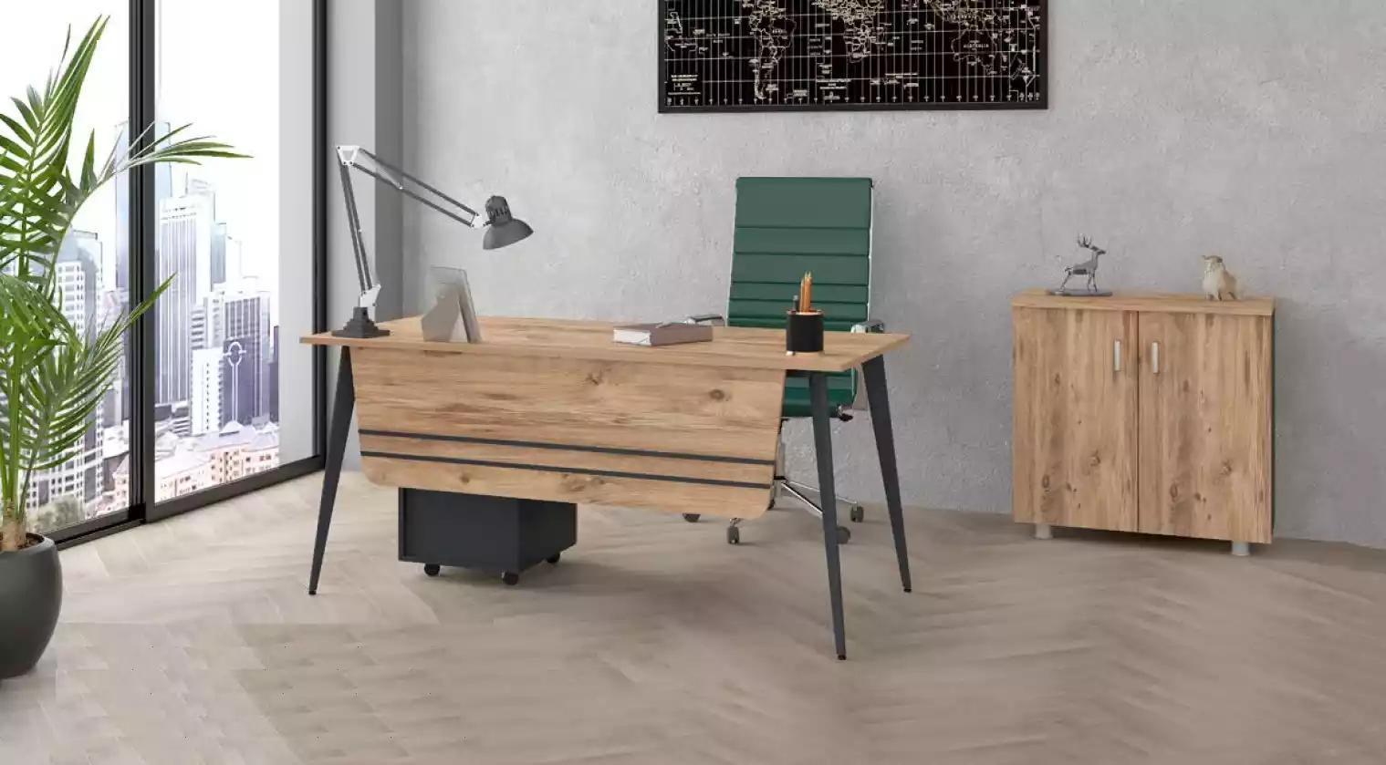 Tisch BÃ¼ro Set Garnitur Schreibtisch mit Aktenschrank Komplett 2tlg
