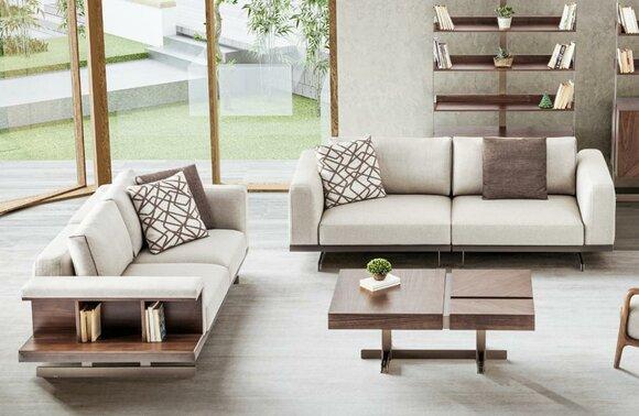 Luxus Sofagarnitur Sofa Couch Polster MÃ¶bel Set Sofas 3+2 Sitzer Stoff
