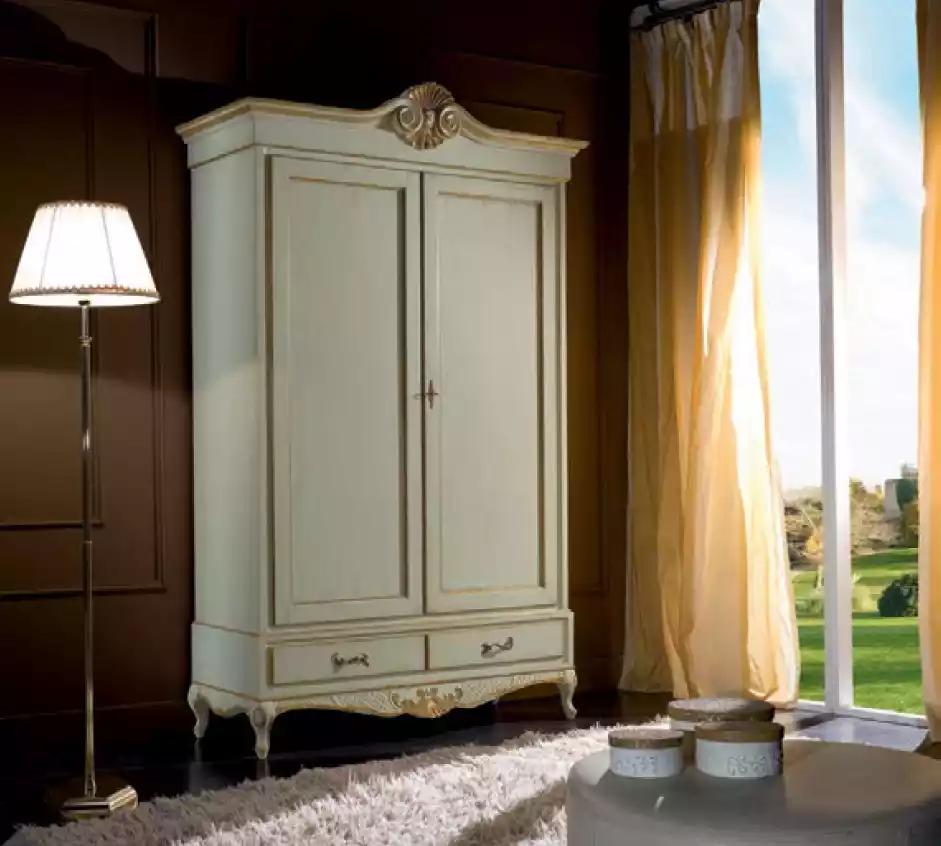 Klassischer Kleiderschrank MÃ¶bel Holz SchrÃ¤nke Schlafzimmer WeiÃ Neu