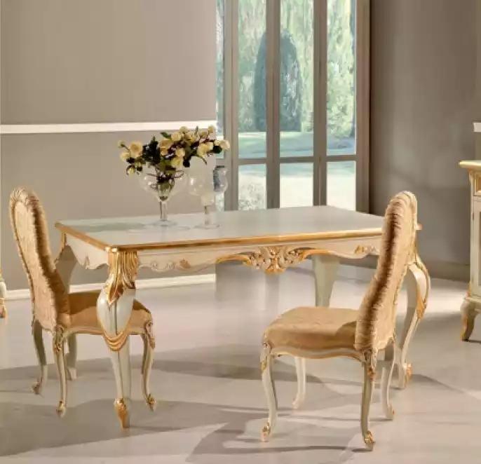 Klassischer Esstisch Tisch Holz Esszimmer Garnitur 4x StÃ¼hle Set 5 tlg