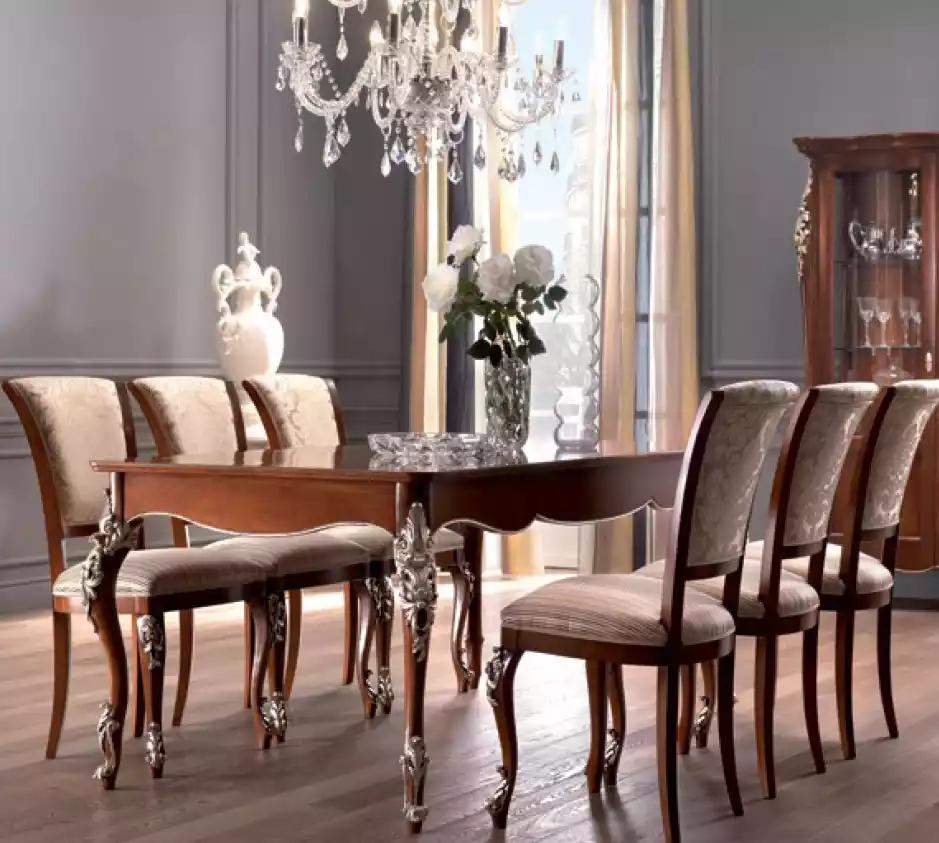 Esszimmer Set 6x StÃ¼hle Essgruppe Holz Polsterstuhl Luxus Stuhl Neu