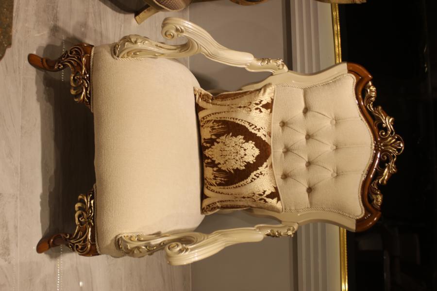 Exklusive Wohnzimmer MÃ¶bel luxuriÃ¶sen Sessel bequemen Sessel Beige
