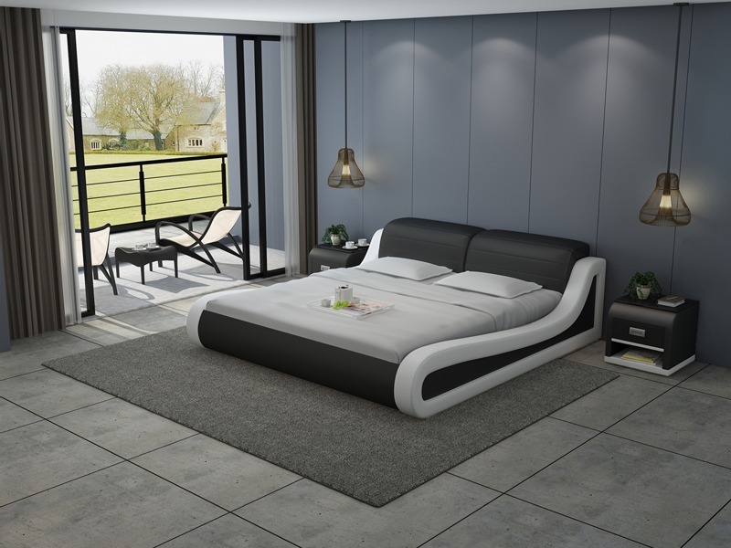 Leder Bett Design Polster Betten Luxus Doppel Big 140/160/180 LB8831
