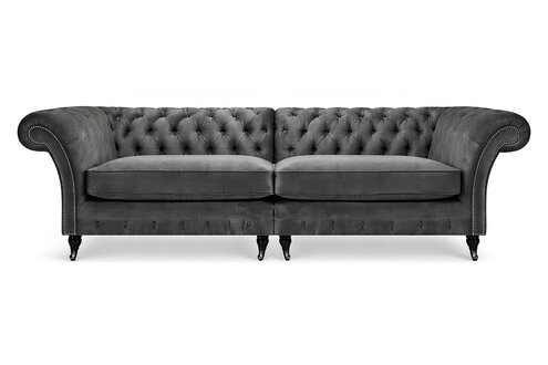 Chesterfield Textil Zweisitzer Sofa Couch Modern Design MÃ¶bel Textil Sofort