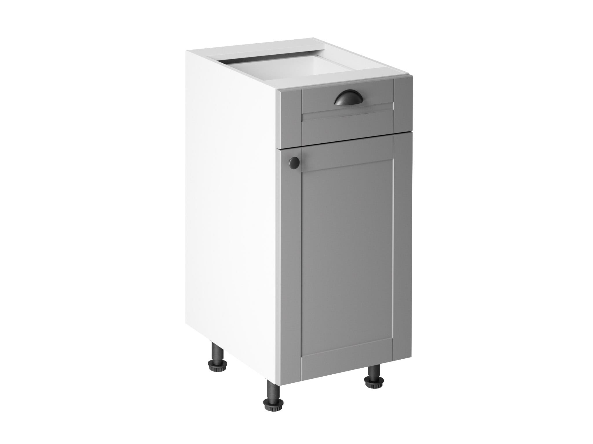 MODERNER KÃCHENUNTERSCHRANK MIT ZWEI FÃCHERN IN WEISS FÃR KÃCHEN D40S1