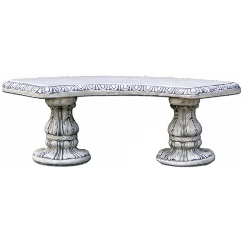 Stein Bank Terrasse GartenmÃ¶bel Steinbank Stadt Park 138cm MÃ¶bel Neu FineCreteÂ®