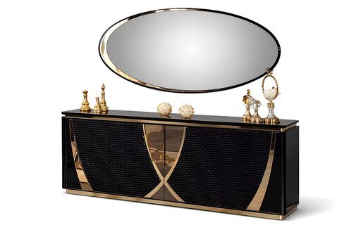 Kommoden Gruppe Konsole SchrÃ¤nke Modern Neu Garnitur Set 2tlg Spiegel Sofort