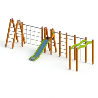 Abenteuerspielplatz Bewegungsparcours KlettergerÃ¼st Spielbereich FreizeitgelÃ¤nde