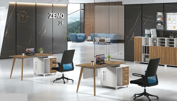Arbeits Schreib BÃ¼ro Tisch Luxus Klasse Designer MÃ¶bel mit Schubladen Tische