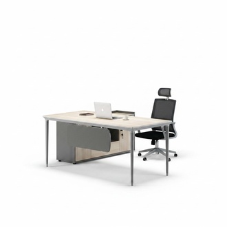 Arbeitstisch KomplettbÃ¼ro ArbeitszimmermÃ¶bel BÃ¼roschrank Grau Holz Set