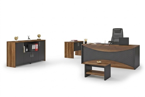 Arbeitszimmer HolzmÃ¶bel BÃ¼ro Set Schreibtisch Aktenschrani Couchtisch
