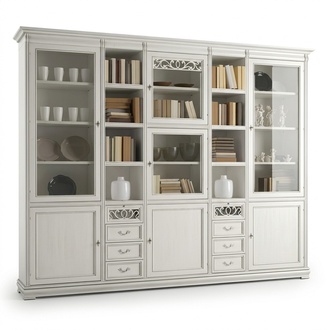 Arbeitszimmer MÃ¶bel BÃ¼ro BÃ¼cherregal Holz BÃ¼cherregal mit Schubladen Design