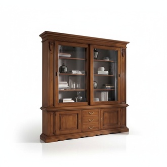 Arbeitszimmer Schrank Regal BÃ¼cherregal Holz Braun BÃ¼roschrank Italien