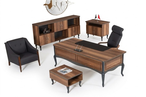 Arbeitzimmer Schreibtisch Luxus Design Tisch BÃ¼ro Office MÃ¶bel Chefschreibtisch