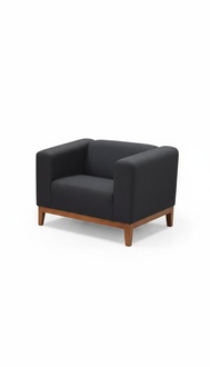 Arbeitzimmer Schwarz Sessel Luxus Sitz Polster Stoff Textil MÃ¶bel 92x77x65