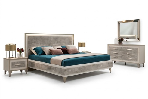 arredoclassic Italienisches Schafzimmer MÃ¶bel Design Garnitur Bett Nachttisch