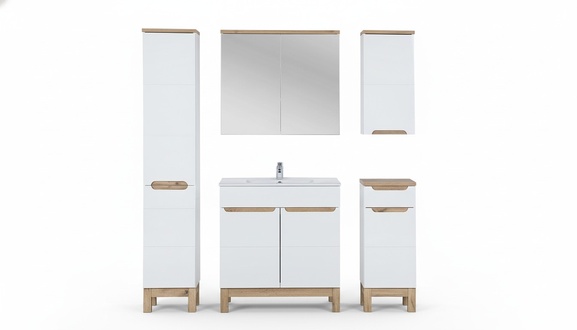 BadmÃ¶belset Badezimmer Waschbecken BadmÃ¶bel Set 5tlg. Zimmer
