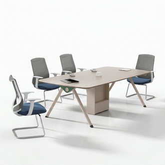 Beiger Arbeitszimmer Tisch LuxuriÃ¶se Konferenztische Holz BÃ¼ro MÃ¶bel