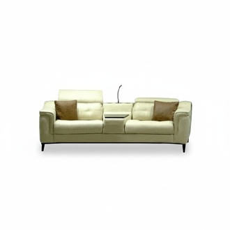 Beiger Zweisitzer Designer Sofa 2-Sitzer Wohnzimmer LuxuriÃ¶se SitzmÃ¶bel