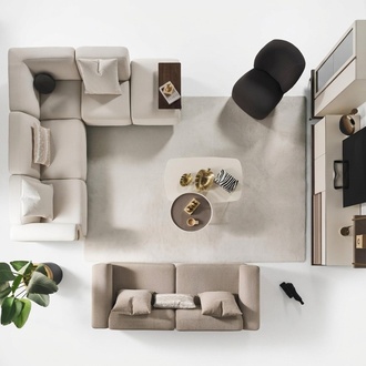 Beiges Ecksofa Luxus L-Form Couch Designer Sessel LuxuriÃ¶se PolstermÃ¶bel