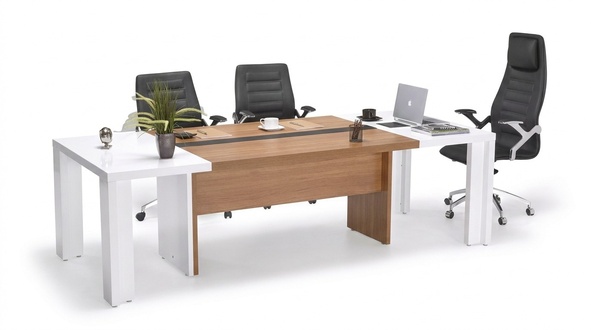 Besprechungstisch Tisch Konferenztisch Meeting Tische Holz 220x110cm