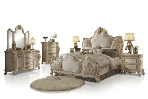 Bett 2x Nachttisch 3 tlg. Schlafzimmer Set Luxus Design Betten Chesterfield