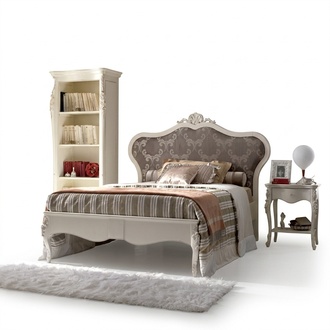Bett 3tlg. Schlafzimmer Design Modern Luxus Nachttisch BÃ¼cherregal