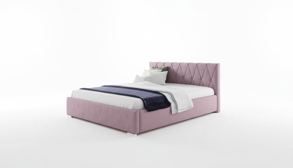 Bett Bettrahmen Polsterbett Betten Doppel Hotel 180x200 Schlafzimmer Rosa MÃ¶bel