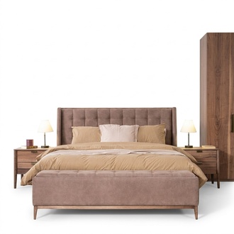 Bett Design Doppelbett Luxus Betten Polster Schlafzimmer MÃ¶bel Neu material holz