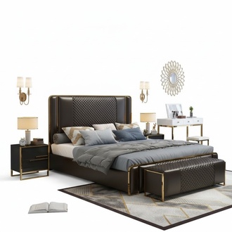 Bett Doppelbett Betten MÃ¶bel Einrichtung Schlafzimmer Luxus Design