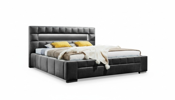 Bett inkl LED Beleuchtung Schlafzimmer Design MÃ¶bel Modern Betten Luxus Doppel