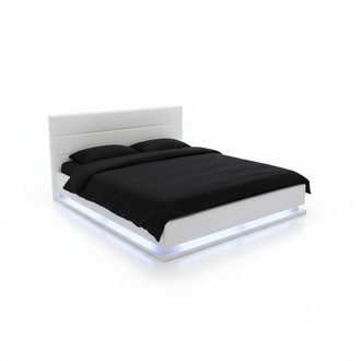 Bett LED Licht Doppelbett 180 x 200 MÃ¶bel Einrichtung Schlafzimmer Design Neu