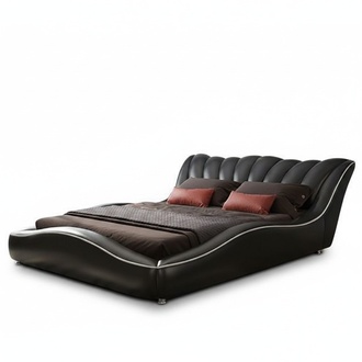 Bett Luxus 180x200 Schlafzimmer Kunstleder MÃ¶bel Modern Design Neu