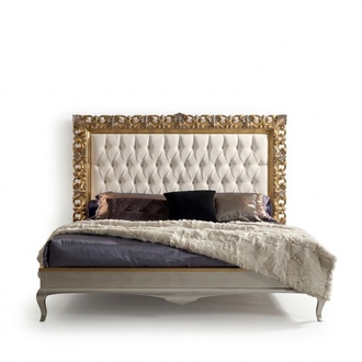 Bett Luxus Bettrahmen Holz Schlafzimmer Doppel Italienische MÃ¶bel Neu