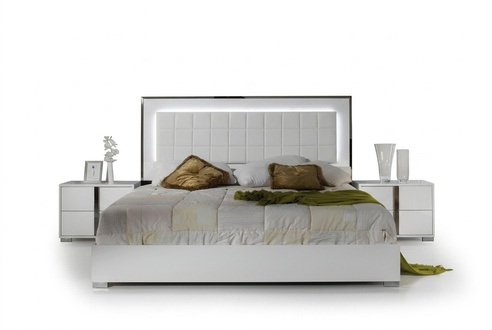 Bett Modern Betten Polsterbett Doppelbett Bettrahmen WeiÃ Design Schlafzimmer