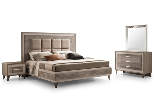 Bett Nachttisch 3tlg. Schlafzimmer Set Luxus Modern Komplett Italienische MÃ¶bel