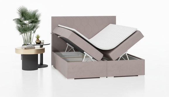 Bett Polster Design Doppelbett Schlafzimmer Textil MÃ¶bel Luxus Boxspringbett