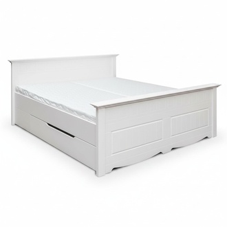 Bett Polster Design Holzbetten Doppel Betten WeiÃ 180x200 Schlaf Zimmer Landhaus