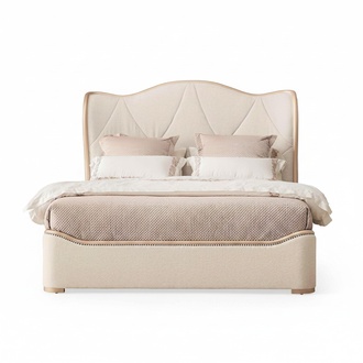 Bett Polster Design Luxus Doppel Hotel Deko Betten Schlaf Zimmer Holz Neu