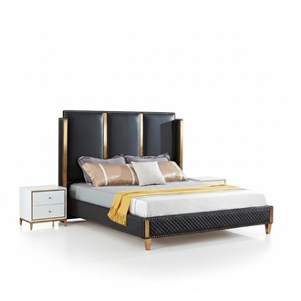 Bett Polster Design Luxus Doppel Hotel Betten Ehe Schlaf Zimmer 180x200cm