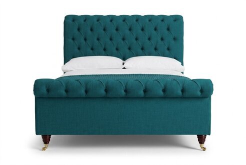 Bett Polster Design Luxus Doppel Hotel Betten Zimmer Chesterfield GrÃ¼n