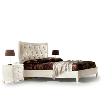 Bett Schlafzimmer Set Bett 2x Nachttisch Holz Klassische Italienische MÃ¶bel 3tlg