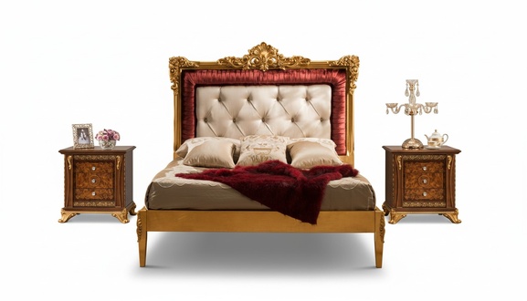 Bett Schlafzimmer Set Luxus Betten Barock MÃ¶bel 2x Nachttische 3tlg.
